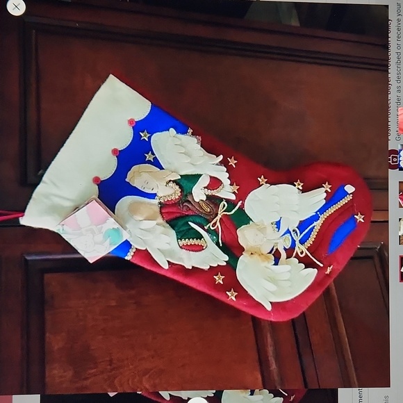 Angels Christmas stocking - Picture 1 of 4